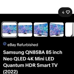 Used 85 inch Samsung Qn85BA