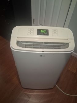 Portable l. G. Air conditioner. Btu 11000 no remote