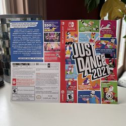 Just Dance 2021 Nintendo Switch ‘For Display Only’ Case Artwork Only