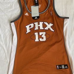 adidas Phoenix Suns Steve Nash NBA Jersey Orange White Gray Size L Women