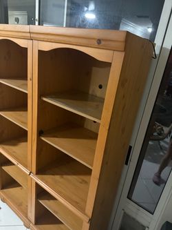 Two shelve towers real wood