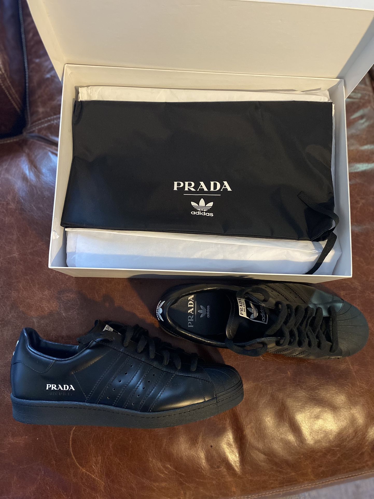 Adidas X Prada Superstar All Black