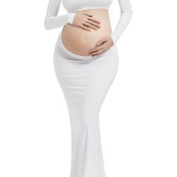 White Maternity Dress