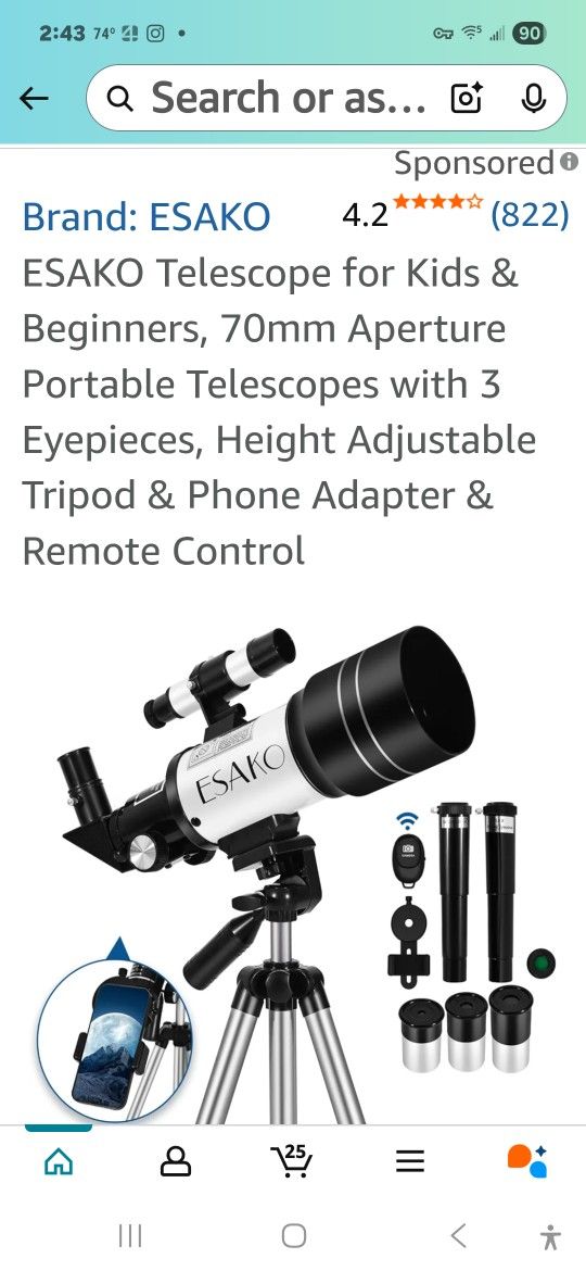 ESAKO TERRESTRIAL ASTRONOMICAL TELESCOPE