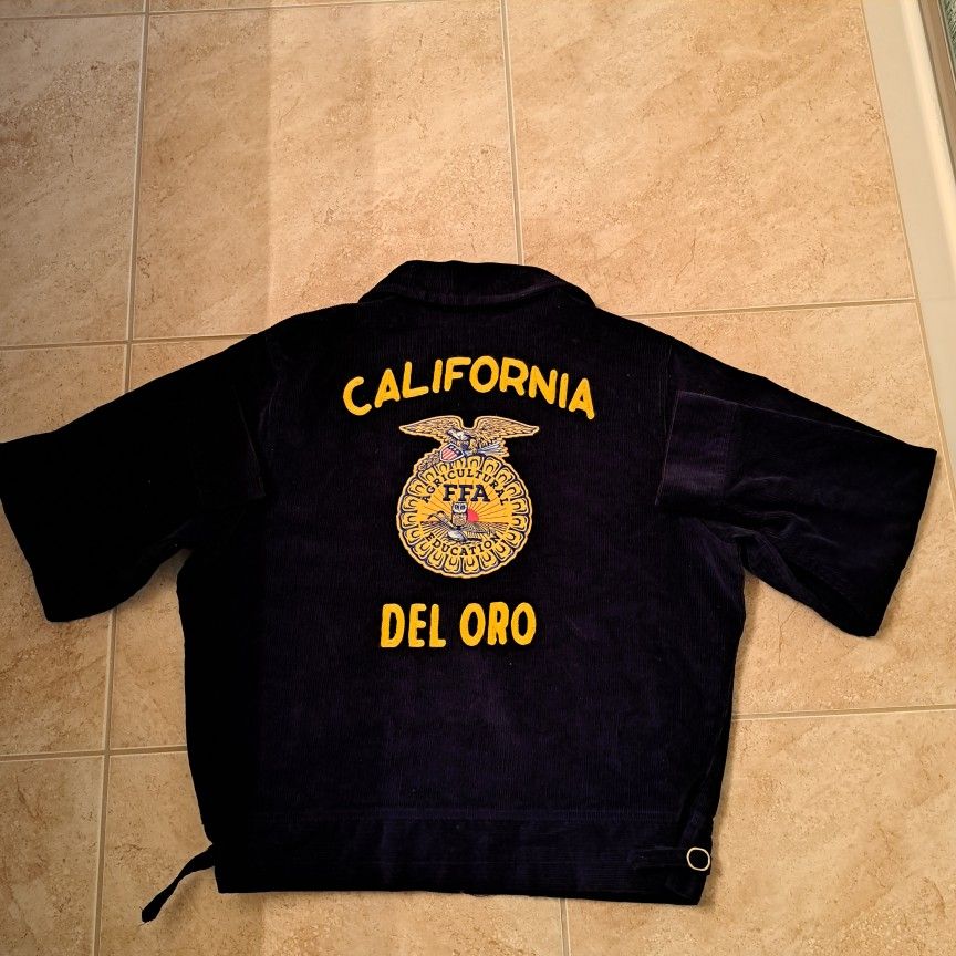 Vintage Del Oro California FFA Agricultural Jacket Size XL 90s