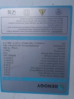 Renogy 2 × 100W Solar Panels – 200W Total