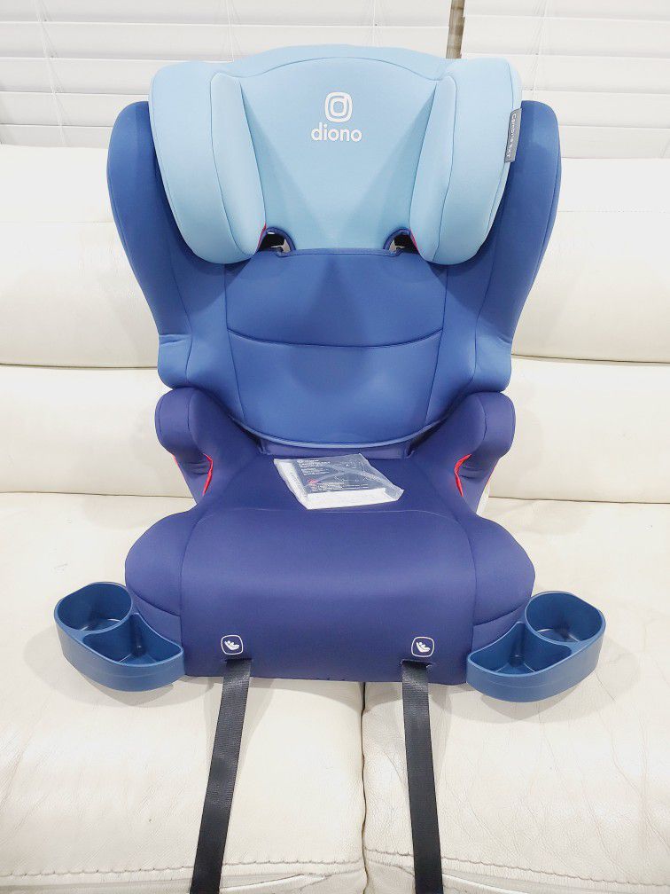 NEW!!! Di Ono 2-in-1 Convertible Booster Car Seat Carseat With Latches. Blue 