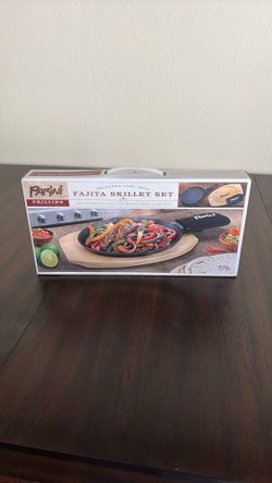 Fajita Skillet Set  Cast Iron 