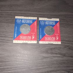 TWO 1996 OLYMPIC NEW COINS  REDUCED 
