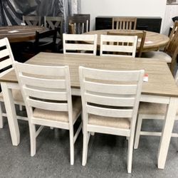 New Table & 6 Chairs — SPECIAL 