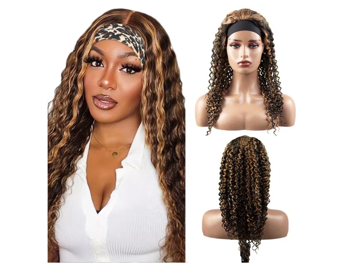 32 Inch P1B27 Blonde Headband Wig