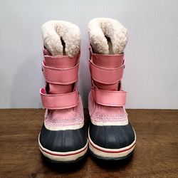 Sorel Pink Waterproof Snow Boots 1964 Pac Strap NC1876-644 Sz8 
