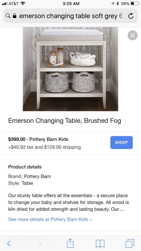 Emerson online changing table