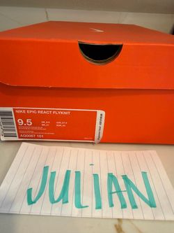 DS Nike Epic React White Racer Size 9.5