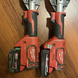 Milwaukee Cable Cutters With 5.0 Battery EACH