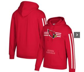 AZ Cardinals 3 Strip Pull Over Hoddie. Size 3xl