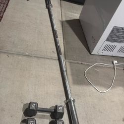 Olympic Barbell 45lb /dumbbell 15lbx2