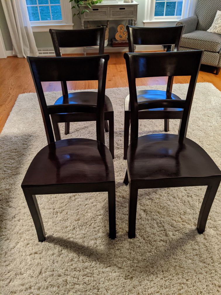 Set of 4 Crate & Barrel Dining Chairs