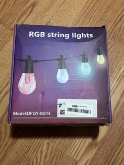 Voneta RGB LED Outdoor Multicolor String Lights DFQY-GS14 Open Box