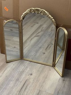 Vintage Tri-fold Vanity Mirror