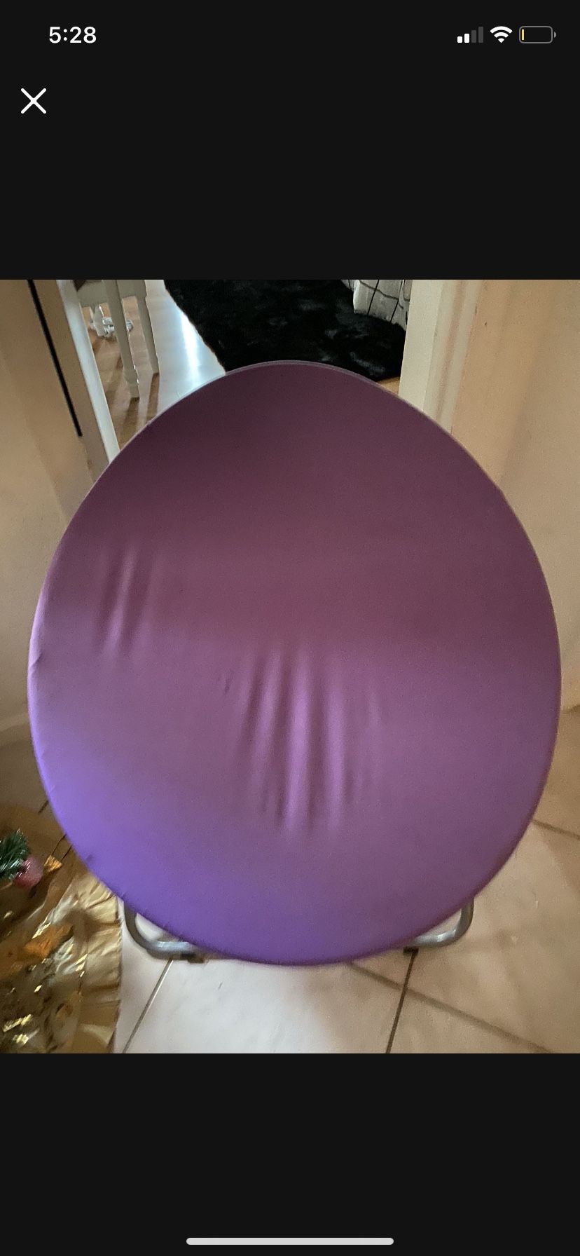 Purple Saucer Chair 