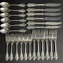 Boat load Silver - Wallace Grand Baroque - Sterling flatware set