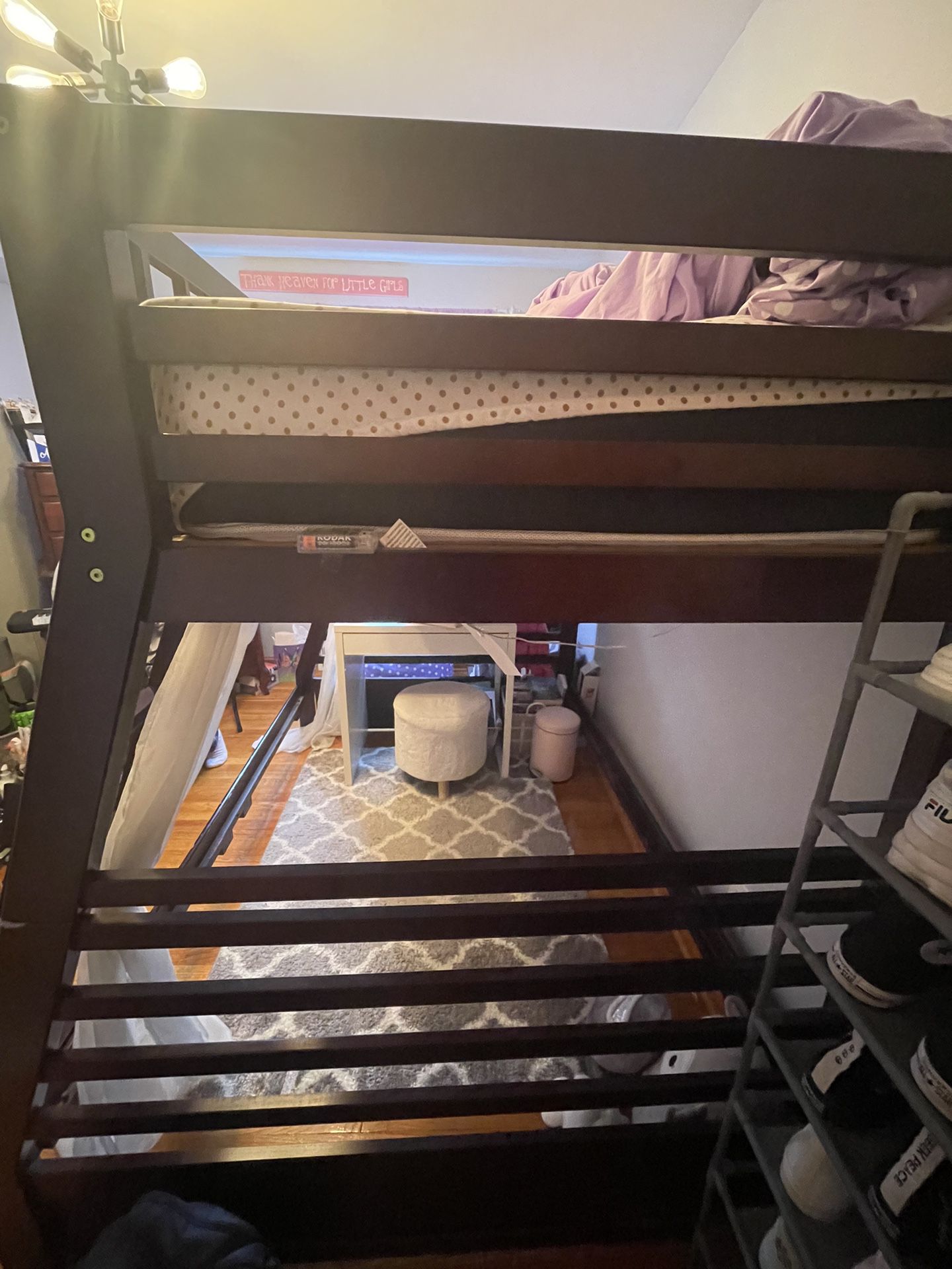 Bunk Bed   Full On Bottom Twin On Too ///Loft Bed 