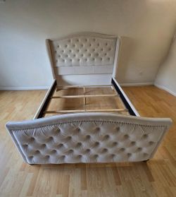 Velvet Queen bed frame