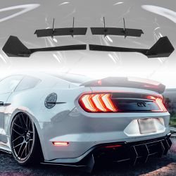 2018-2023 Mustang Rear Diffuser PG Style Gloss Black Brand New AR-Mustang-011