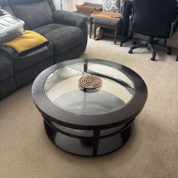 Dining Room table - It has wheels! 