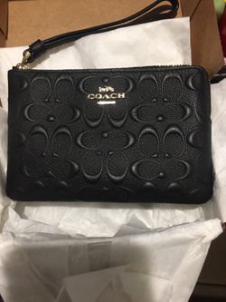 Coach Black Wristlet