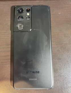 Samsung Galaxy S21 Ultra 5G G998U 256GB Black Unlocked Smartphone - Good  Condition