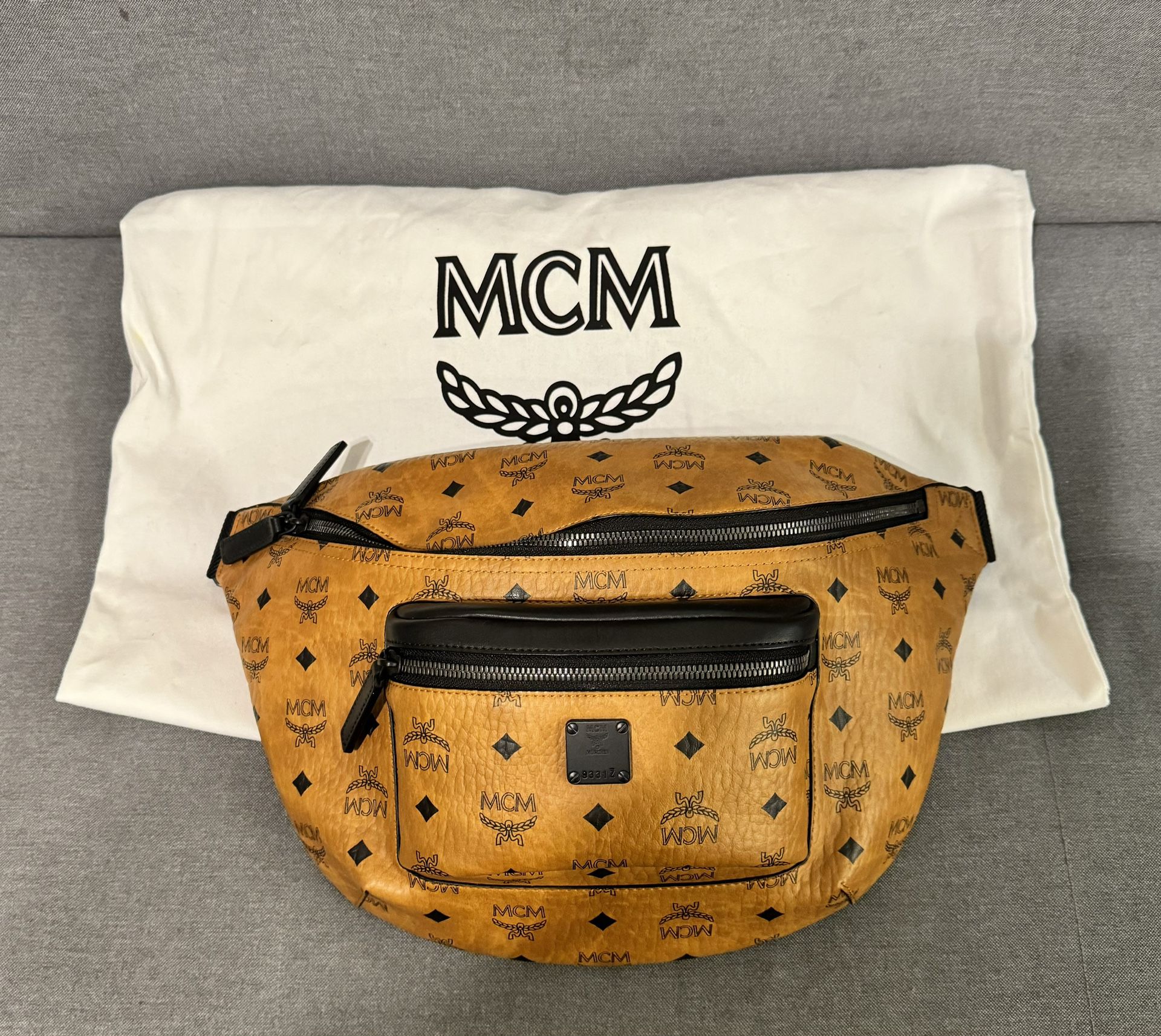 MCM Fursten Belt Bag in Visetos (AUTHENTIC)