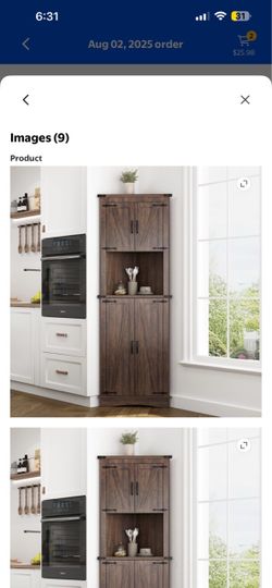 Farmhouse corner cabinet