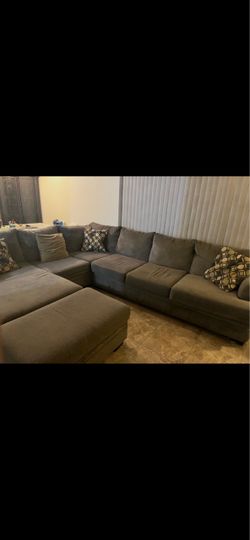 Gray sectional sofa