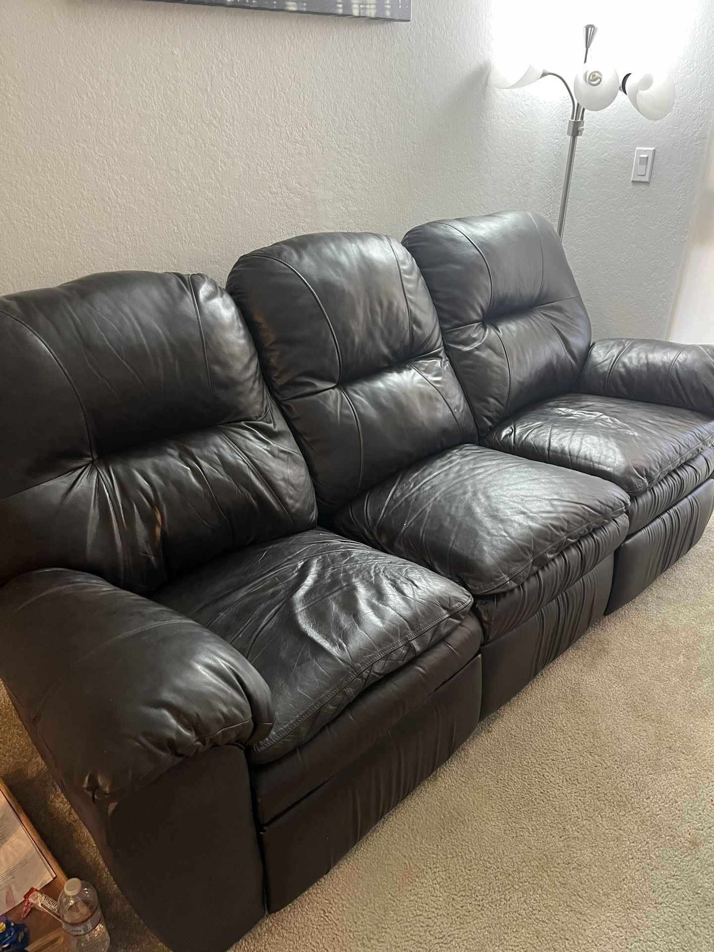 Black Leather Couch