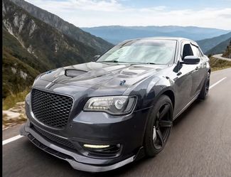 Front Bumper Lip For Chrysler (contact info removed)-2023, Gloss Black Air Dam Lower Chin Splitter Protection Body