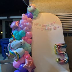 Balloon Garland Pick Up Unicorn And Cars 