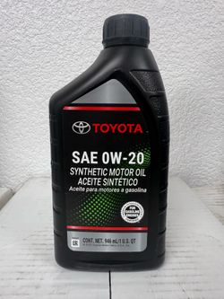Toyota Genuine OEM 0W-20 Synthetic Motor Oil – 1 Quart