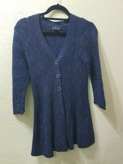 Style & Co. Women's Size Petite Medium Navy Blue Cardigan