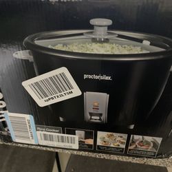 Proctor Silex 6 Cup Rice Cooker and Steamer - Black