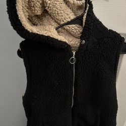 Black Hooded Fleece Large 