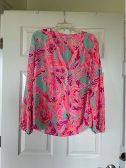 Lily Pulitzer Women’s Silk Blouse XL