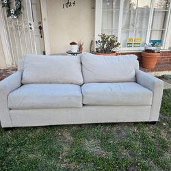 Sofa/ Couch Light Gray Fabric