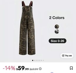 TikTok Shop Leopard Overalls