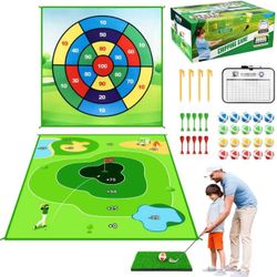 Golf chip target game. No clubs.