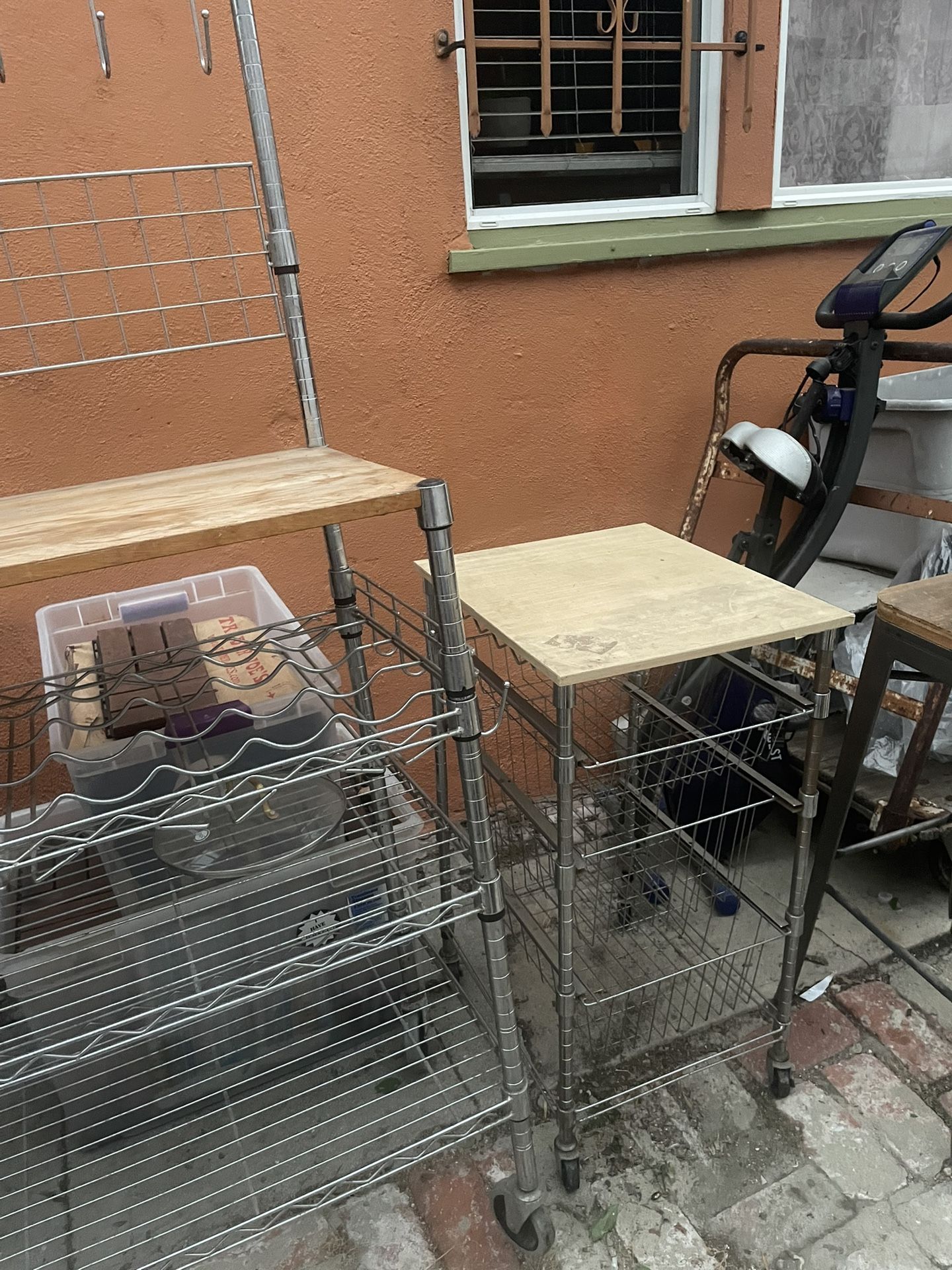 Bakers Rack And Small Rack