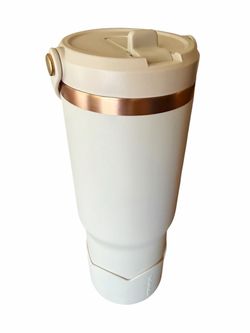 Hydrapeak Nomad 32oz Tumbler with Handle and Straw Lid - Ivory