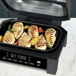 NEW Ninja® Smart XL 6-in-1 Indoor Grill & Air Fryer with Built in Thermometer