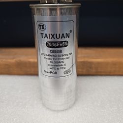 AC Capacitor 70/5 uF 370V/440V CBB65 Round Dual Run Start AC Capacitors 70 5 MFD